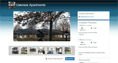 Desktop Screenshot of oakviewapartments.net